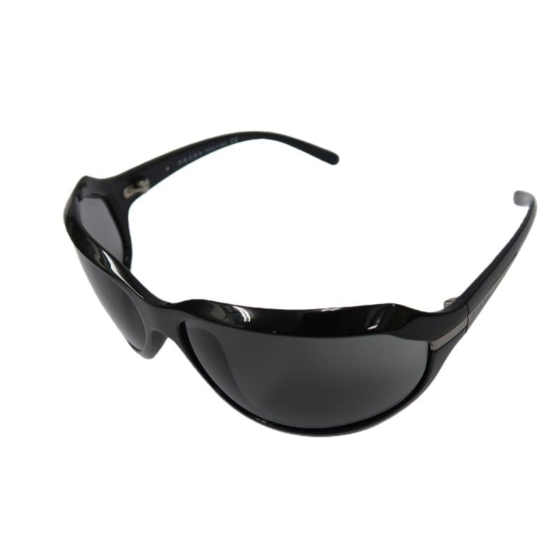 PRADA Prada Sunglasses, Black, with Box, Case, Card & Cloth, PRADA Black Resin Sunglasses