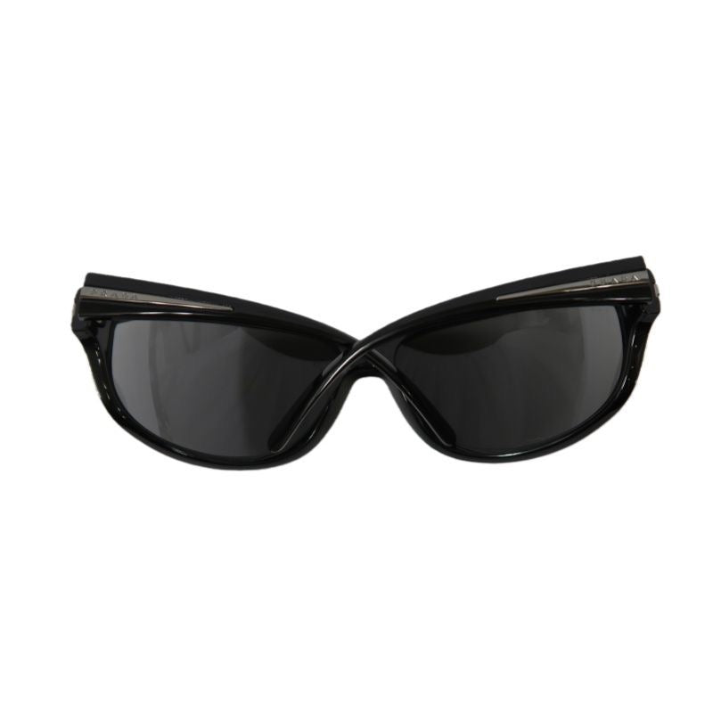 PRADA Prada Sunglasses, Black, with Box, Case, Card & Cloth, PRADA Black Resin Sunglasses