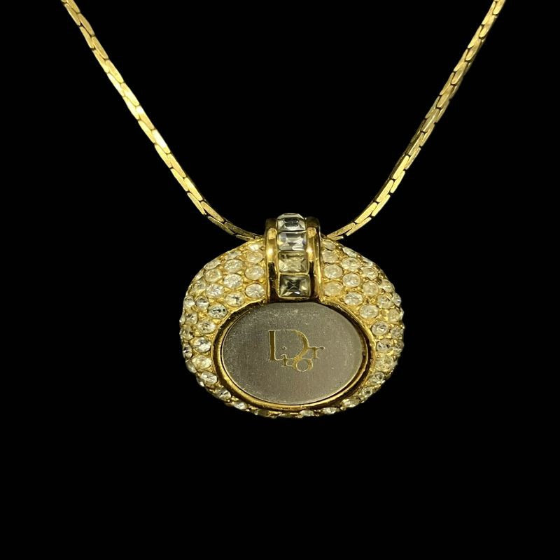 DIOR Dior Necklace, Gold-Tone Hardware, DIOR Gold-Tone Alloy Necklace