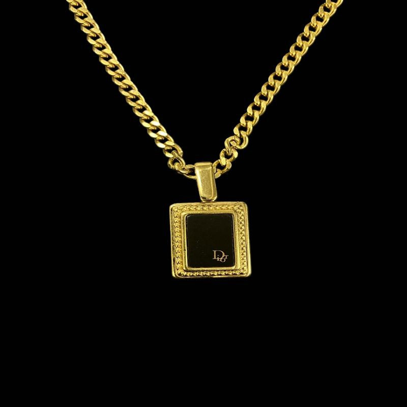 DIOR Dior Necklace, Gold-Tone Hardware, DIOR Gold-Tone Alloy Necklace