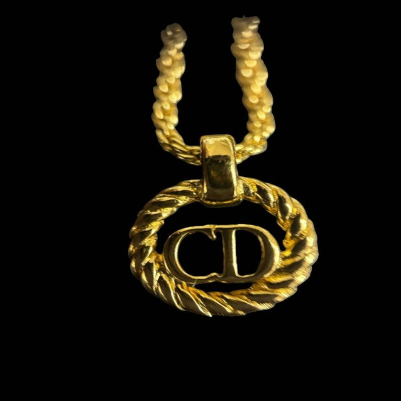 Dior Dior Necklace Gold-Tone Hardware DIOR Gold-Tone Alloy Necklace