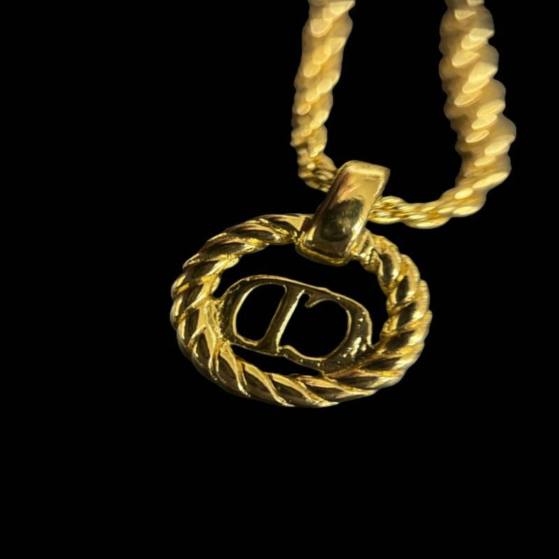 Dior Dior Necklace Gold-Tone Hardware DIOR Gold-Tone Alloy Necklace