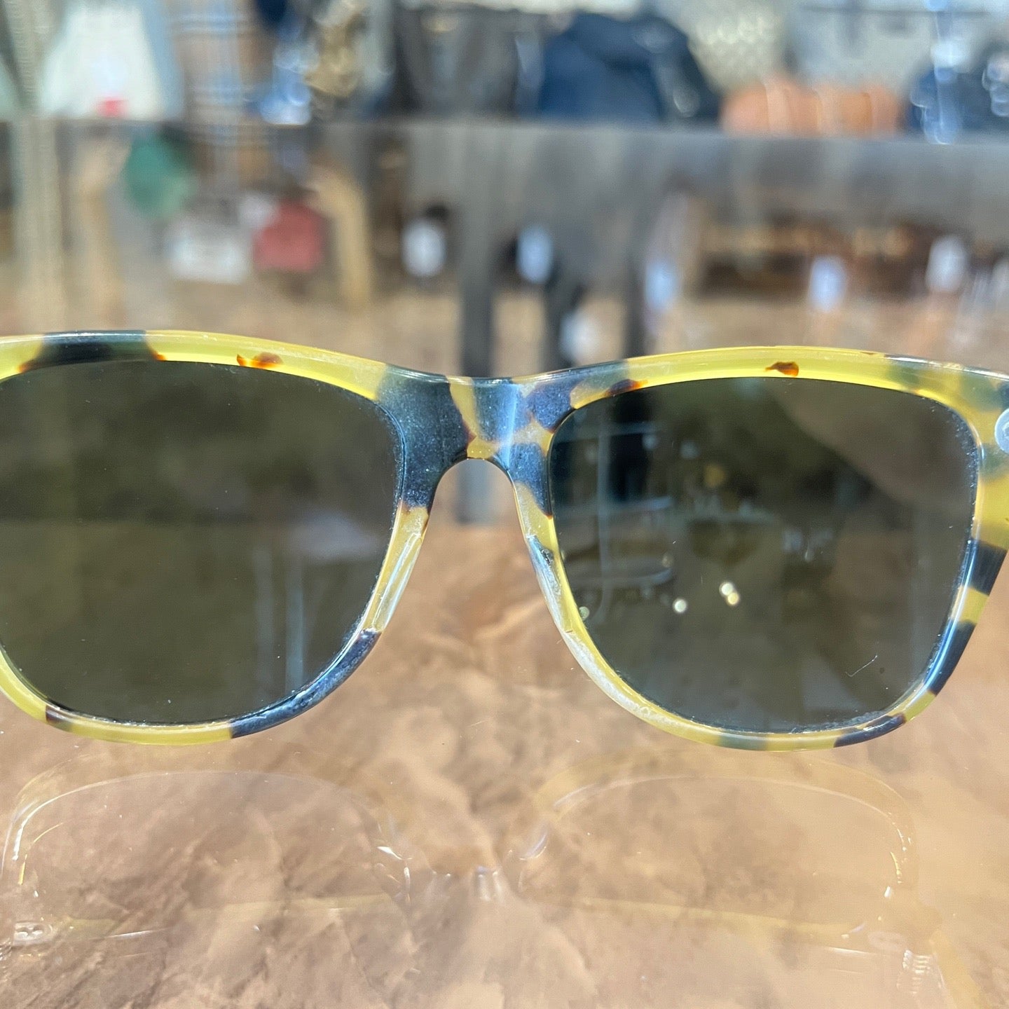 Ray-Ban Sunglasses, Tortoiseshell Pattern, Yellow, Sunglasses
