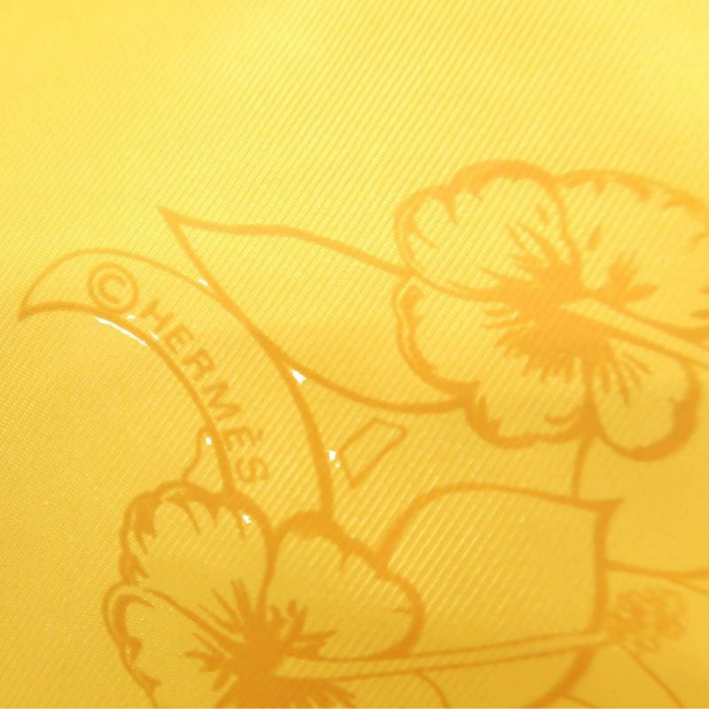 Hermes Hermes Carre Scarf Yellow Yellow Silk Satin Hermes Scarf