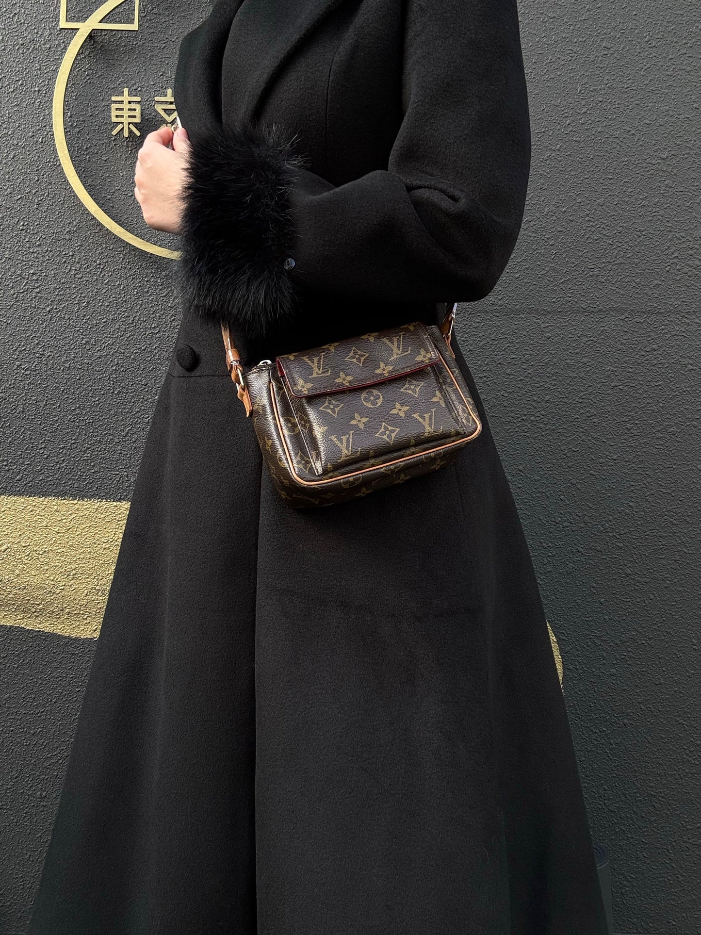 LOUIS VUITTON Viva Cité PM Monogram Shoulder Bag Brown LV Monogram PVC Tofu Crossbody Bag