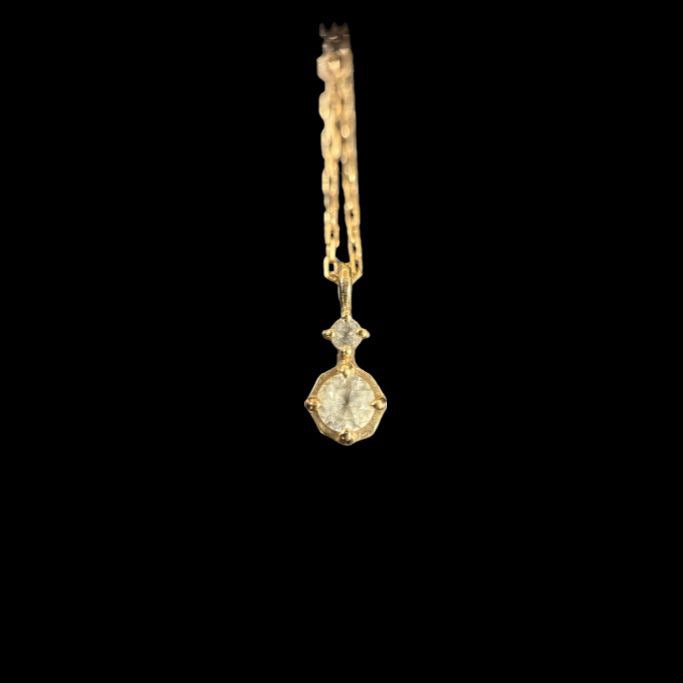 4℃ necklace, 925 sterling silver, gold-tone