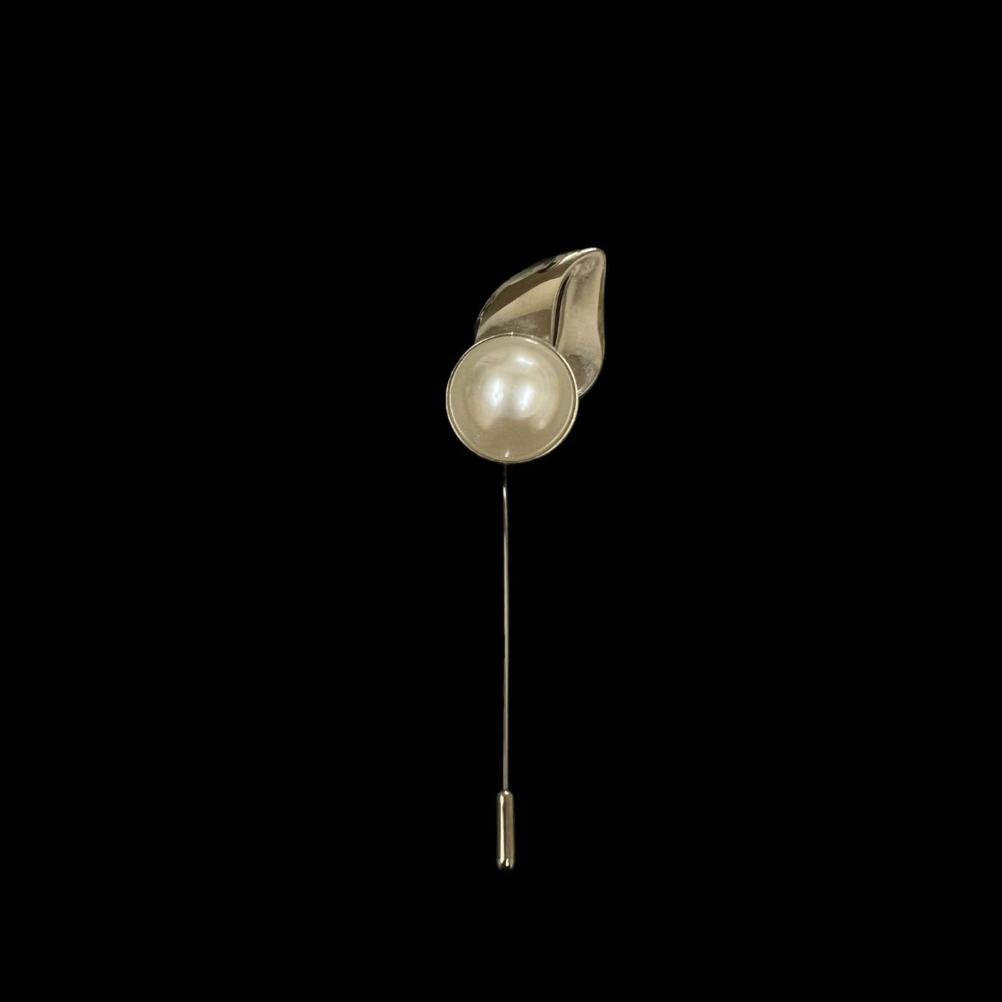 Ferragamo brooch, silver hardware, alloy