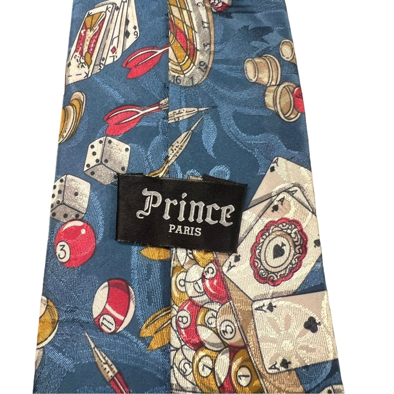 PRINCE tie, blue, with tag