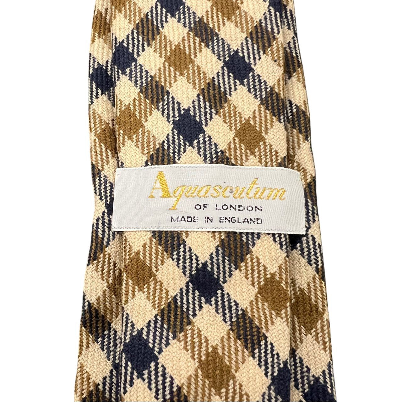 Aquascutum tie, brown, with tag