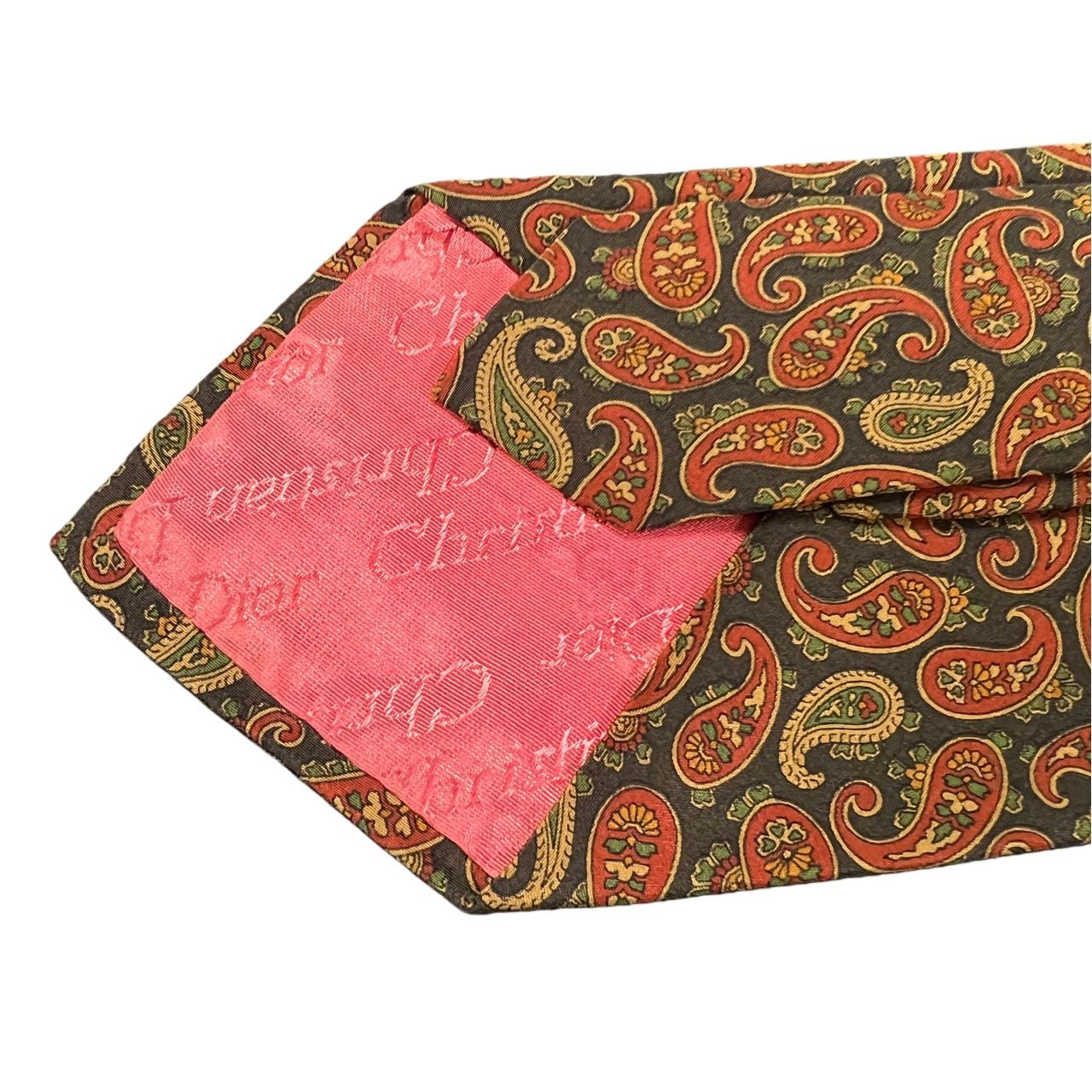 DIOR tie, brown, with tag