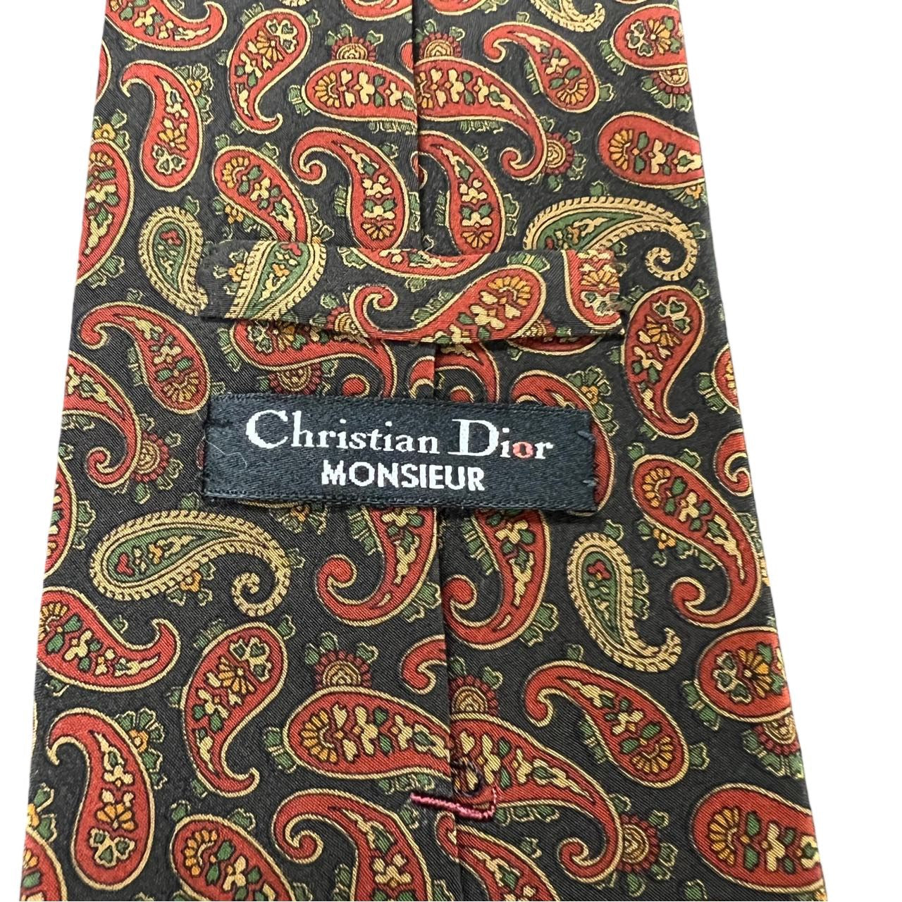DIOR tie, brown, with tag