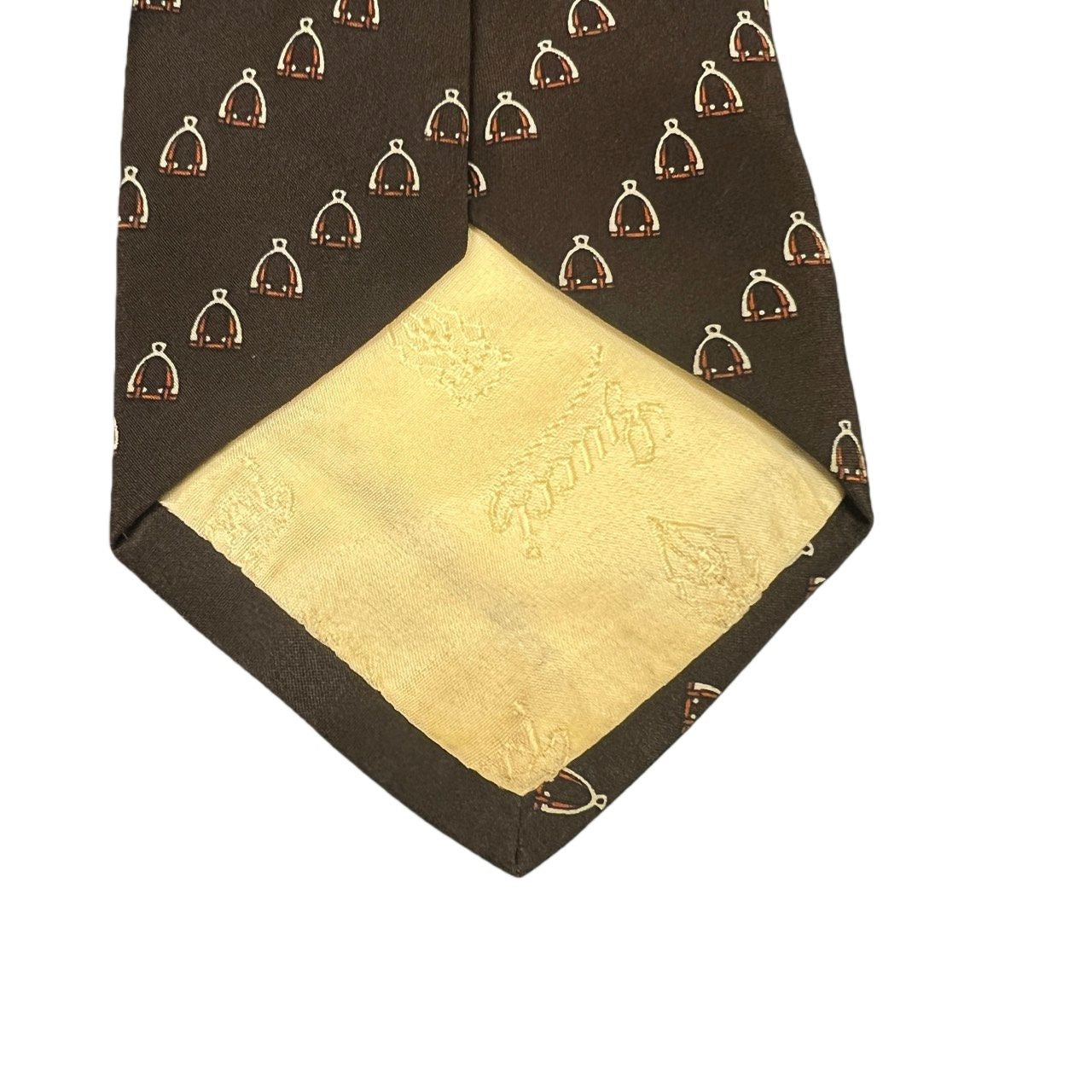 GUCCI Gucci Tie Brown With Tag