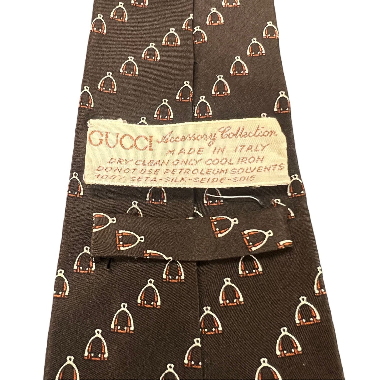 GUCCI Gucci Tie Brown With Tag