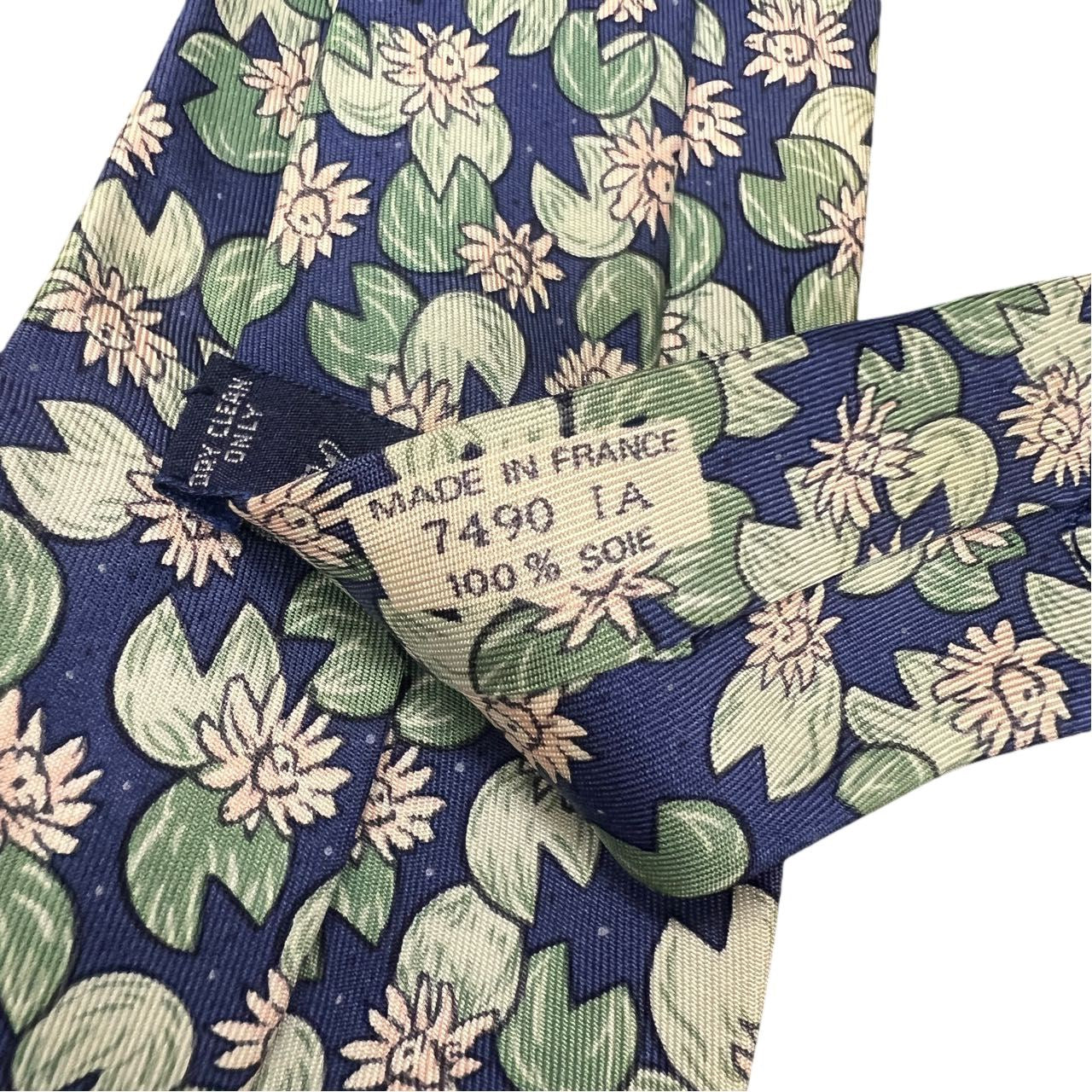 HERMES tie, green, with tag