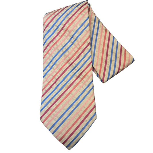 HERMES tie, white-toned, with tag