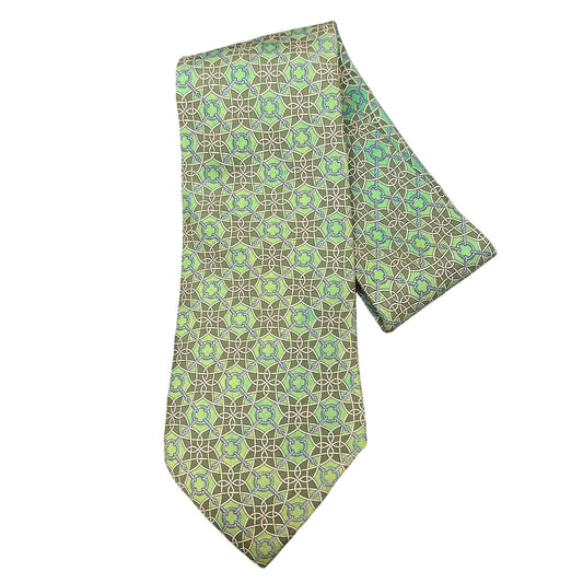 HERMES tie, green, with tag