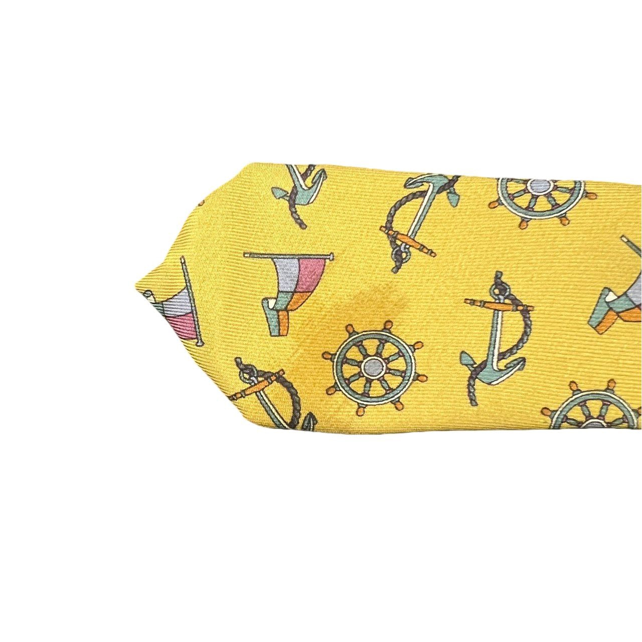 GUCCI tie, yellow-toned, with tag
