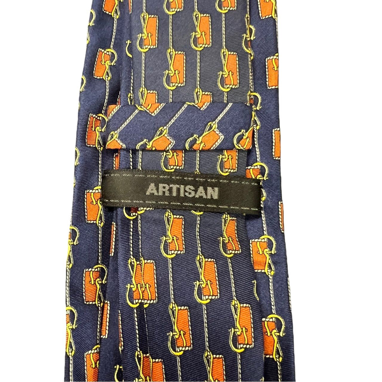 ARTISAN tie, blue-toned, with tag