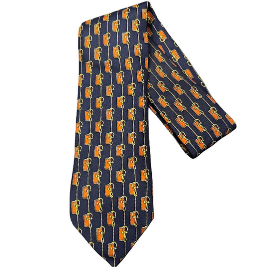 ARTISAN tie, blue-toned, with tag