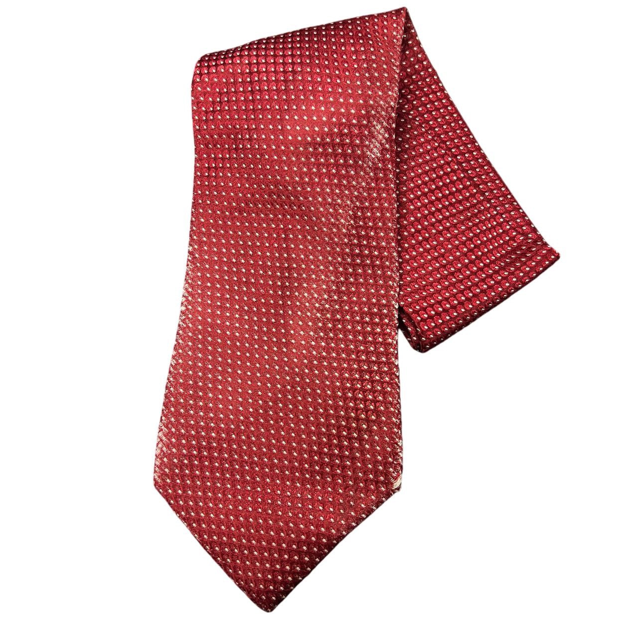 GIORGIO ARMANI tie, red-toned, with tag
