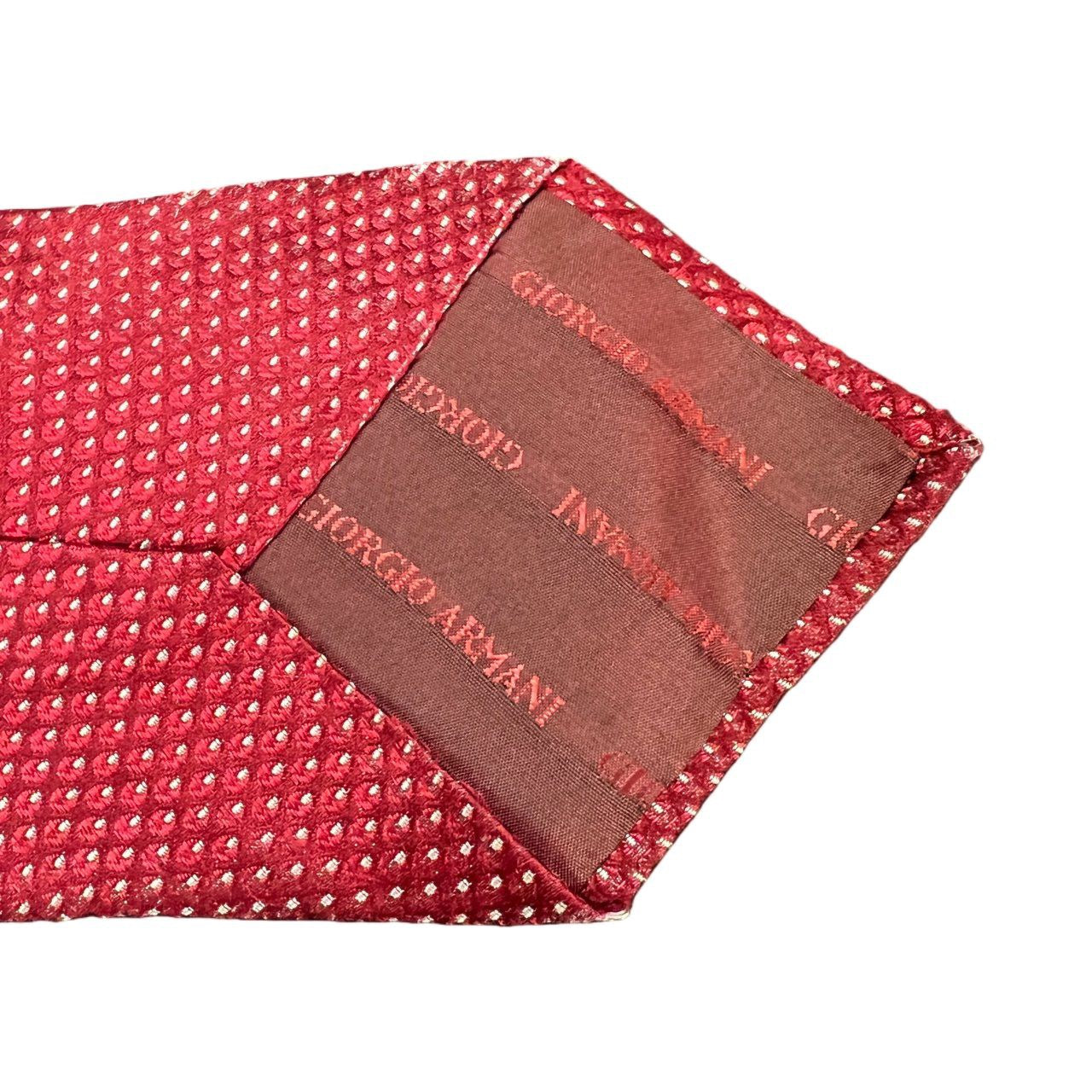 GIORGIO ARMANI tie, red-toned, with tag