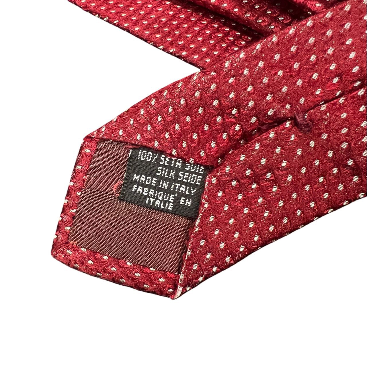 GIORGIO ARMANI tie, red-toned, with tag