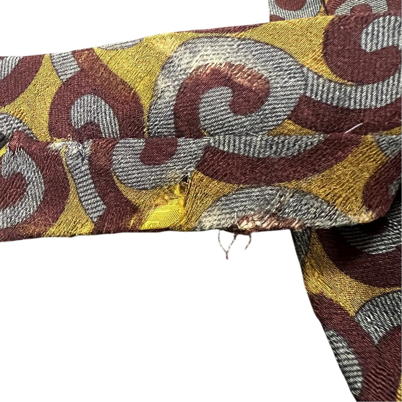 GIORGIO ARMANI tie, brown-toned, with tag