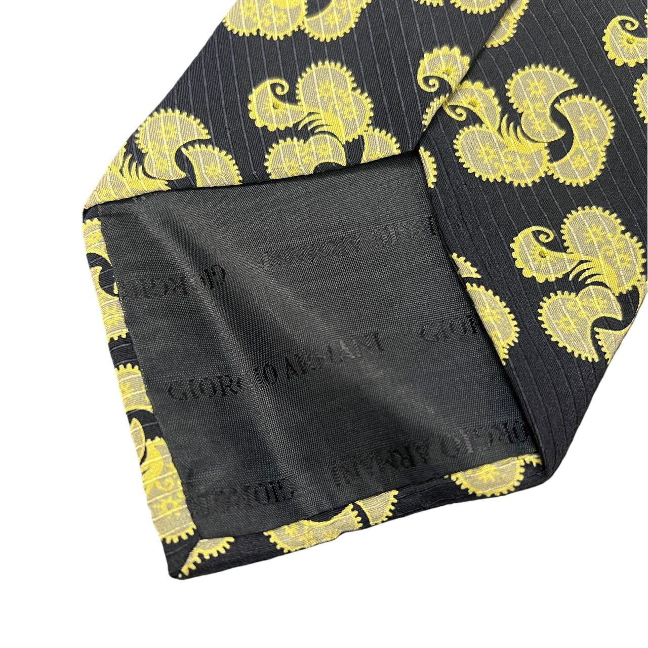 GIORGIO ARMANI tie, navy-toned, with tag
