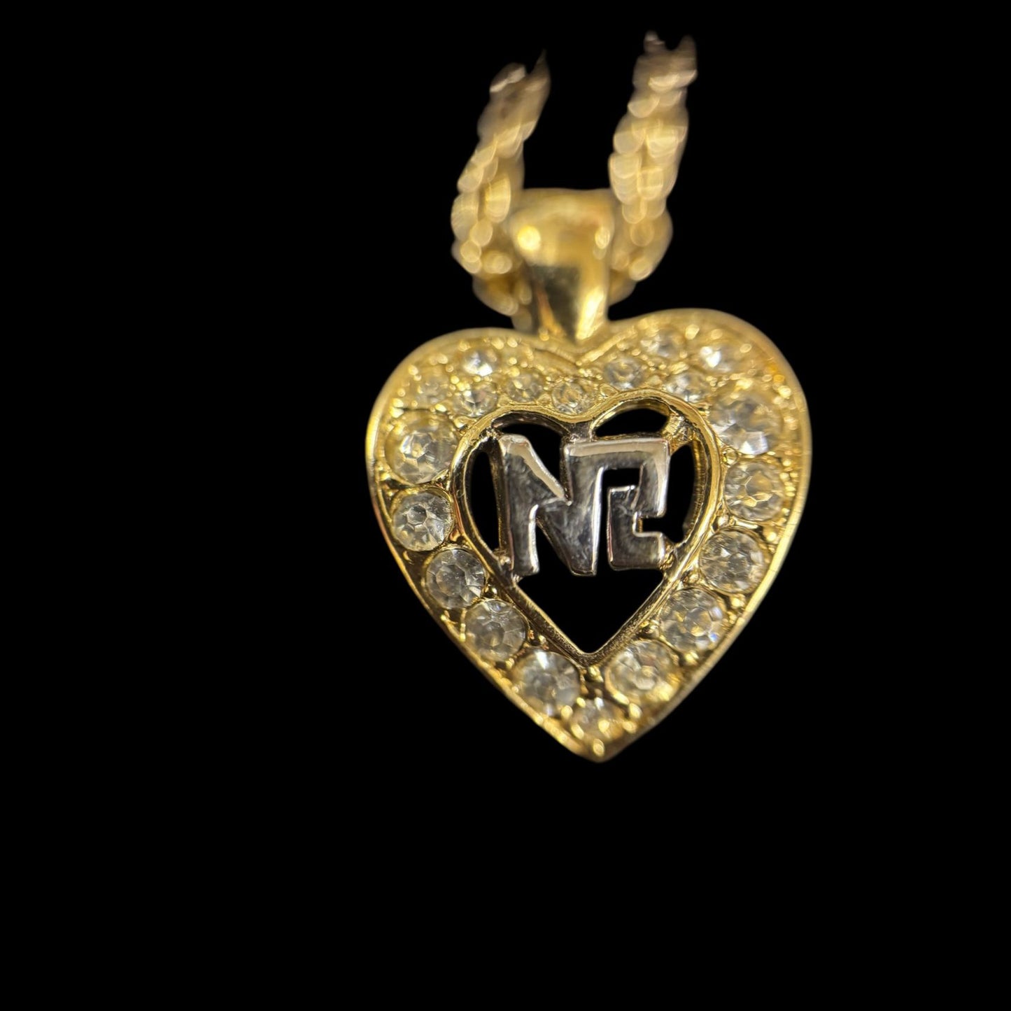 NINA RICCI necklace, gold hardware
