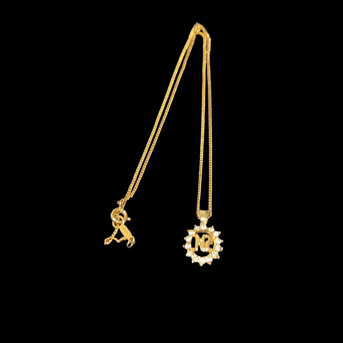 NINA RICCI Necklace, Gold Hardware, Gold Tone, Alloy