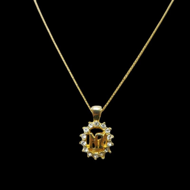 NINA RICCI Necklace, Gold Hardware, Gold Tone, Alloy