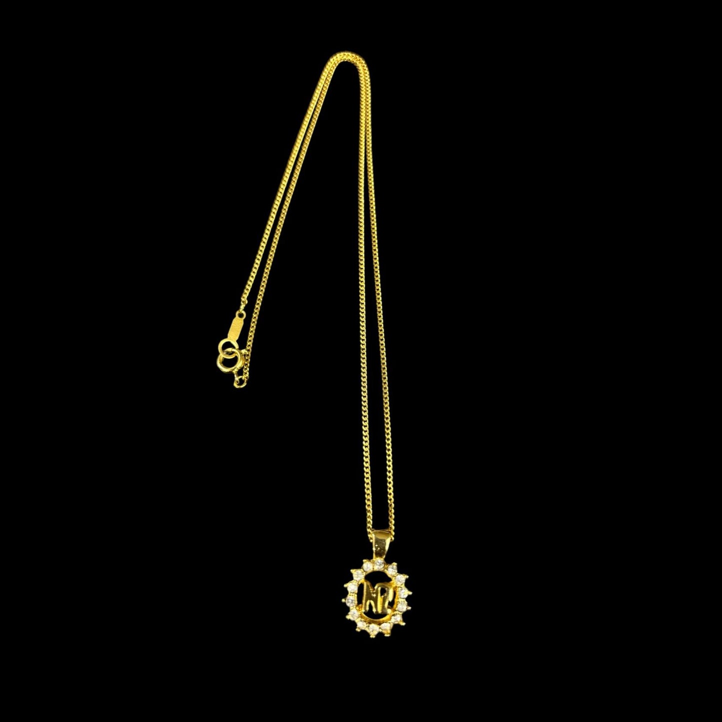 NINA RICCI Necklace, Gold Hardware, Gold Tone, Alloy