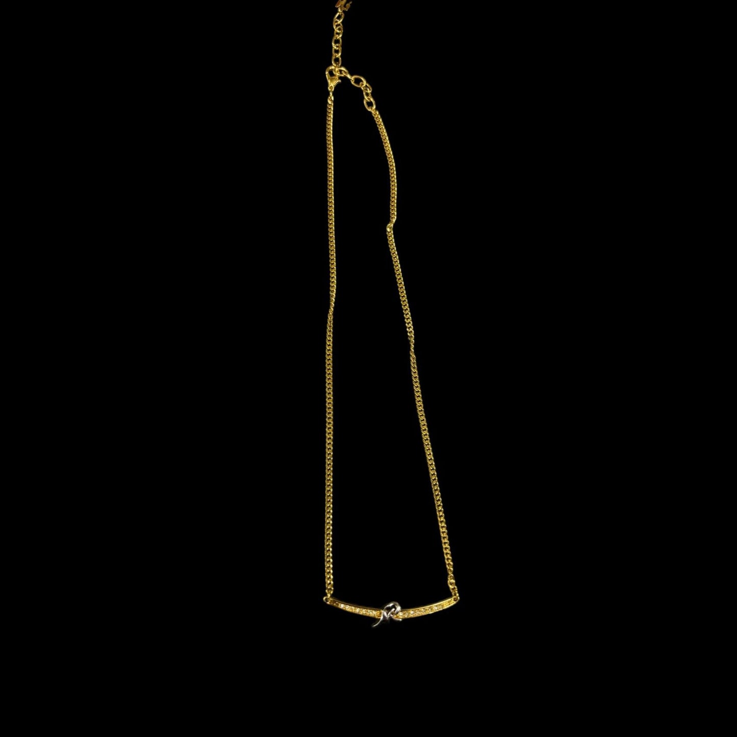 NINA RICCI Necklace, Gold Hardware, Gold Tone, Alloy