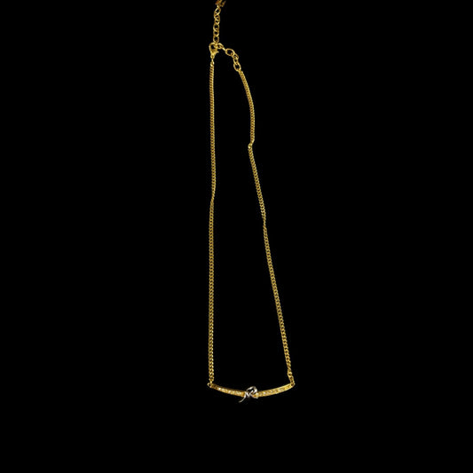 NINA RICCI Necklace, Gold Hardware, Gold Tone, Alloy