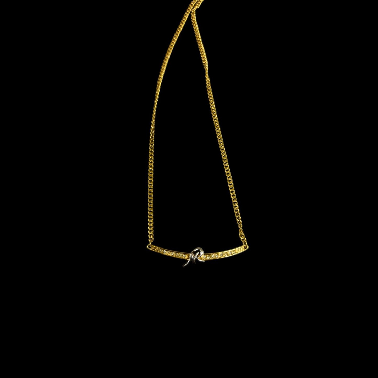 NINA RICCI Necklace, Gold Hardware, Gold Tone, Alloy