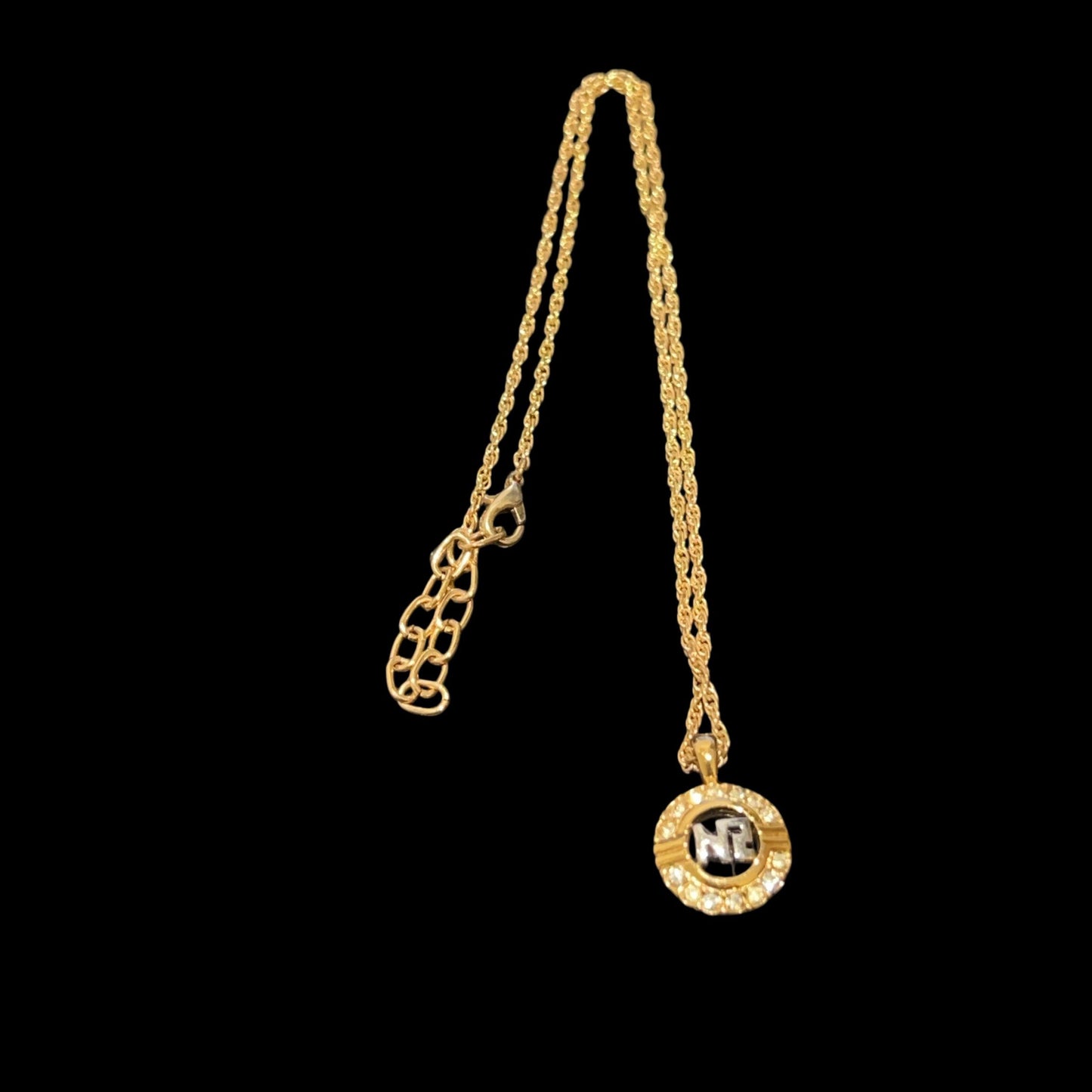 NINA RICCI Necklace, Gold Hardware, Gold Tone, Alloy