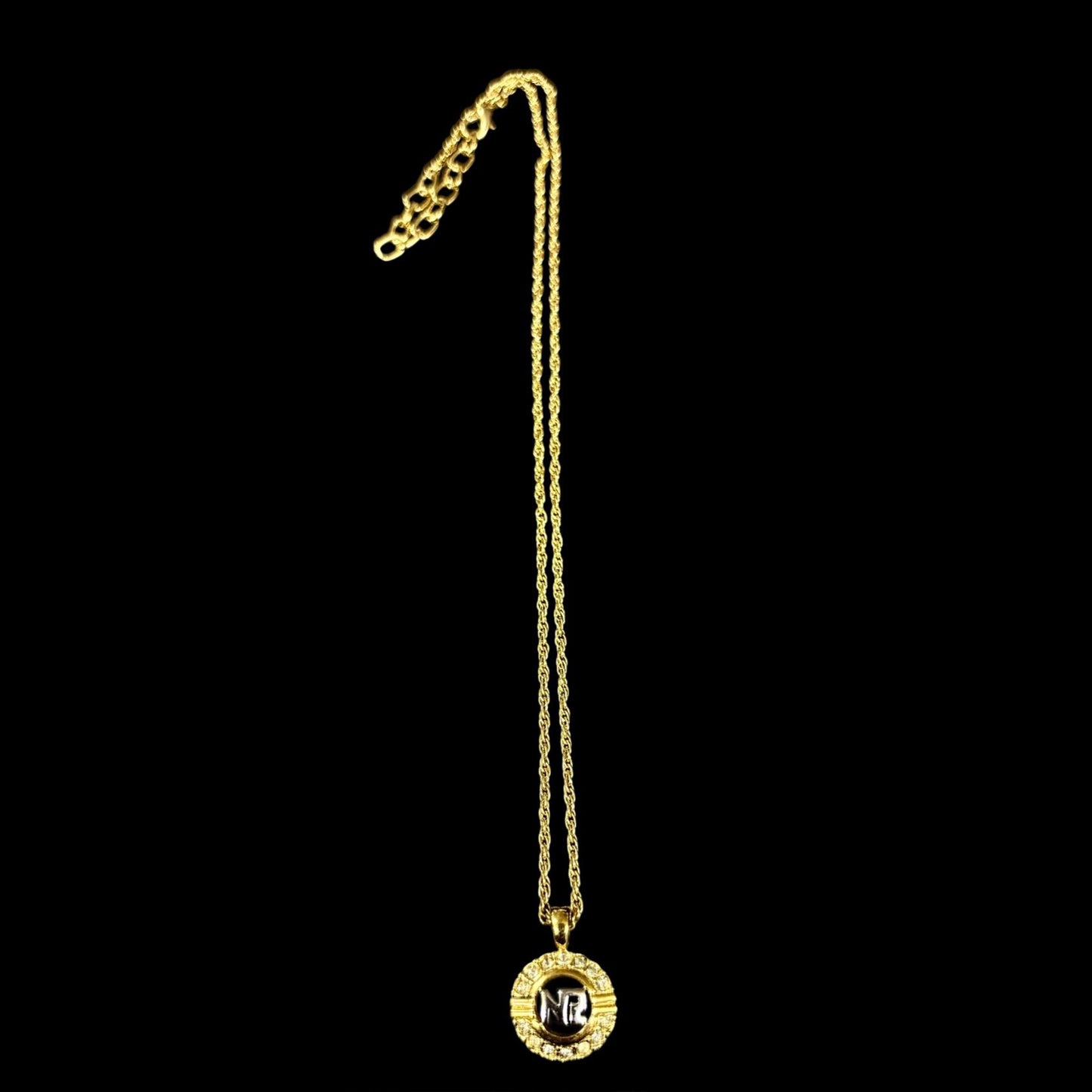 NINA RICCI Necklace, Gold Hardware, Gold Tone, Alloy