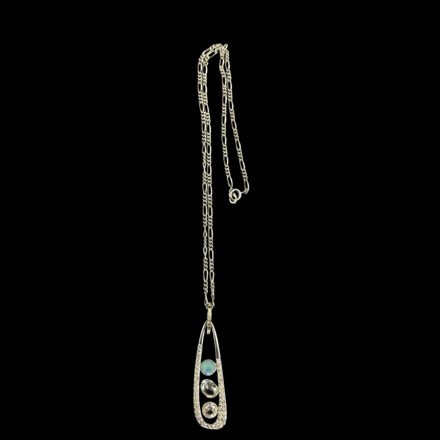 Swarovski Necklace, Silver Hardware