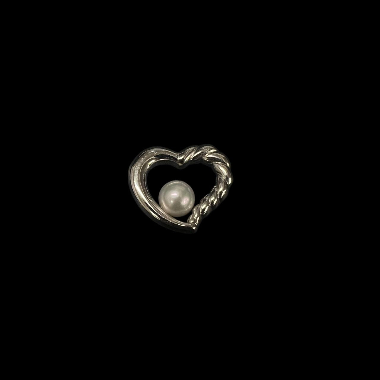 TASAKI Heart Pearl Pendant Top, SV