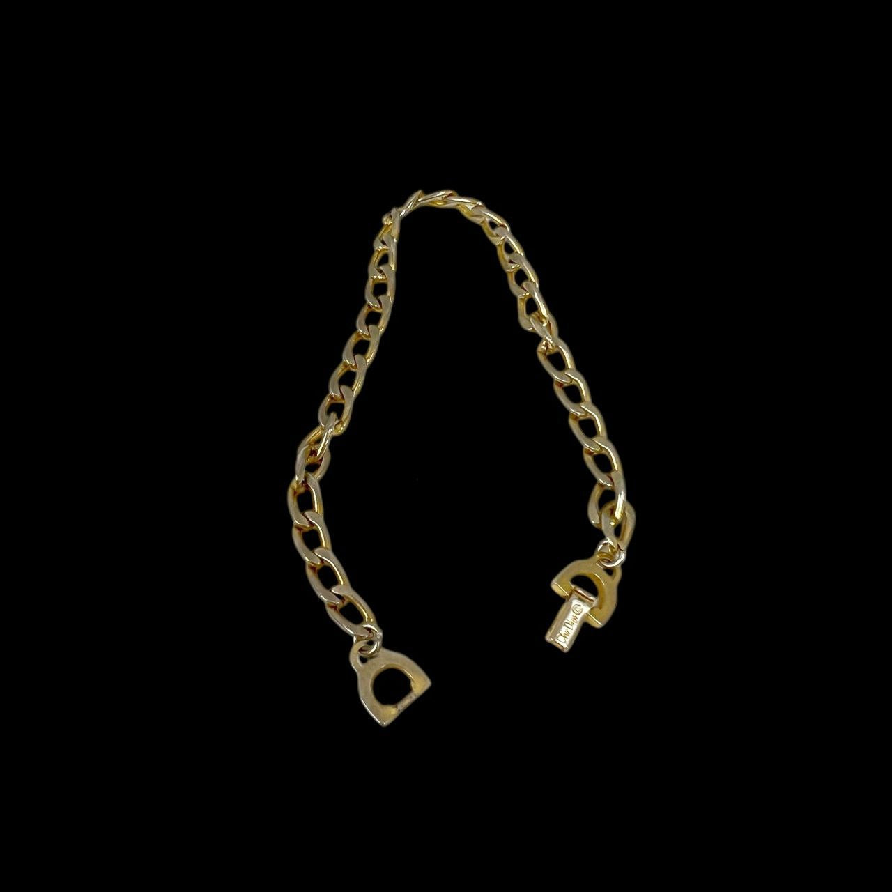 DIOR Bracelet, Gold Tone, Alloy