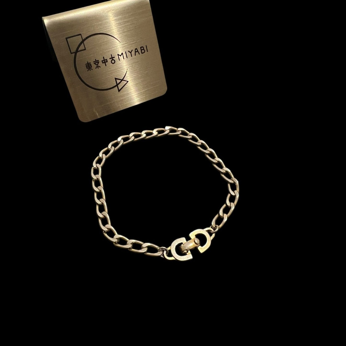 DIOR Bracelet, Gold Tone, Alloy