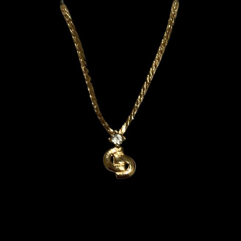 DIOR Necklace, Gold Hardware, Alloy