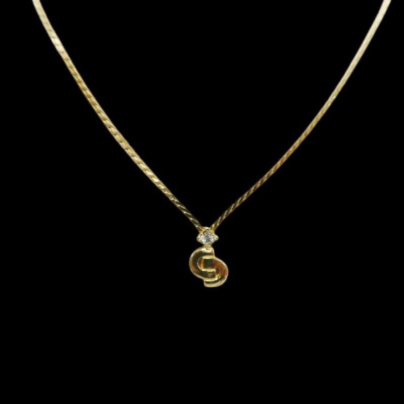 DIOR Necklace, Gold Hardware, Alloy