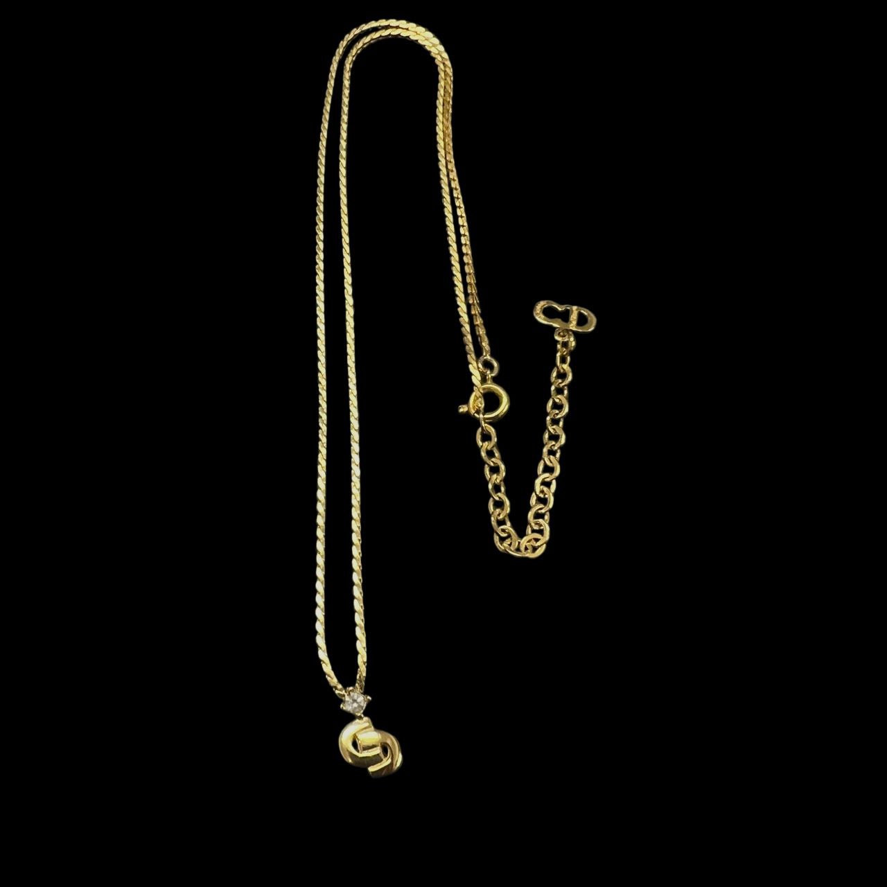 DIOR Necklace, Gold Hardware, Alloy