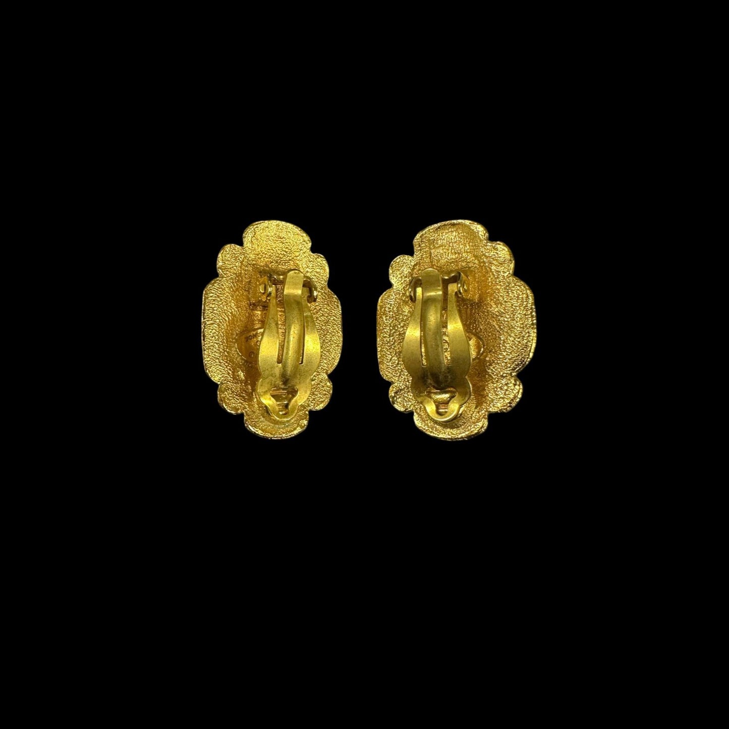 CHANEL Earrings, Gold Hardware, With Box