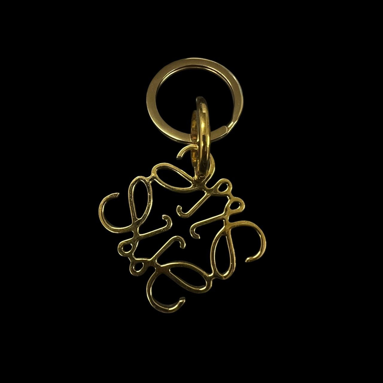 LOEWE Anagram Keychain, gold