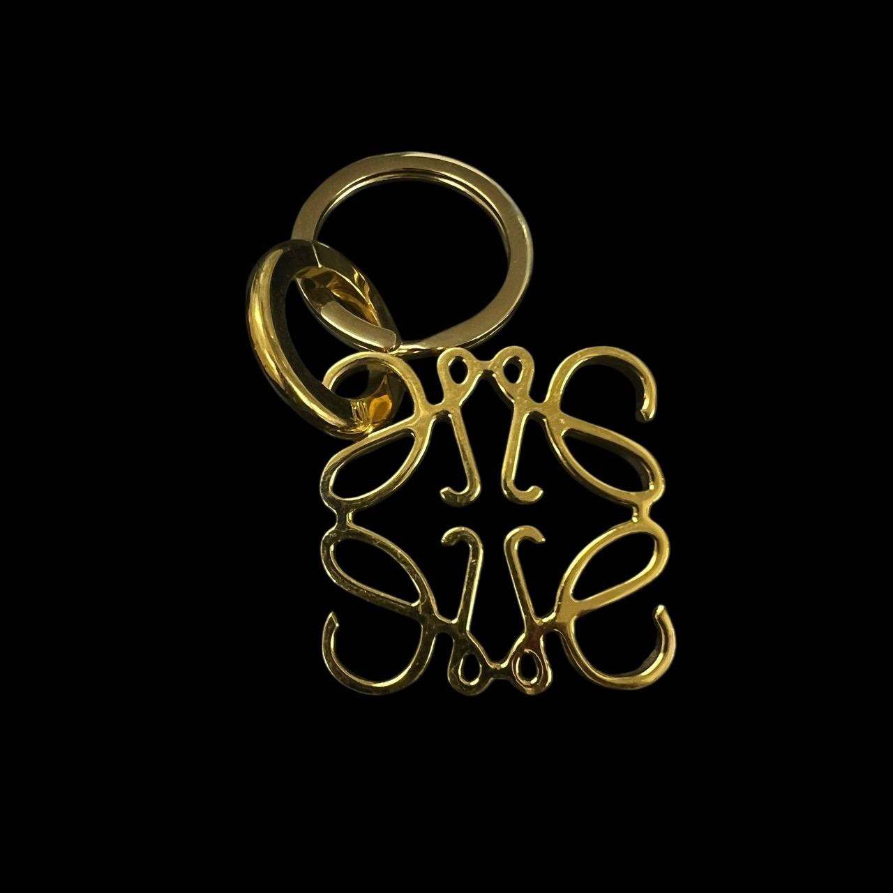 LOEWE Anagram Keychain, gold