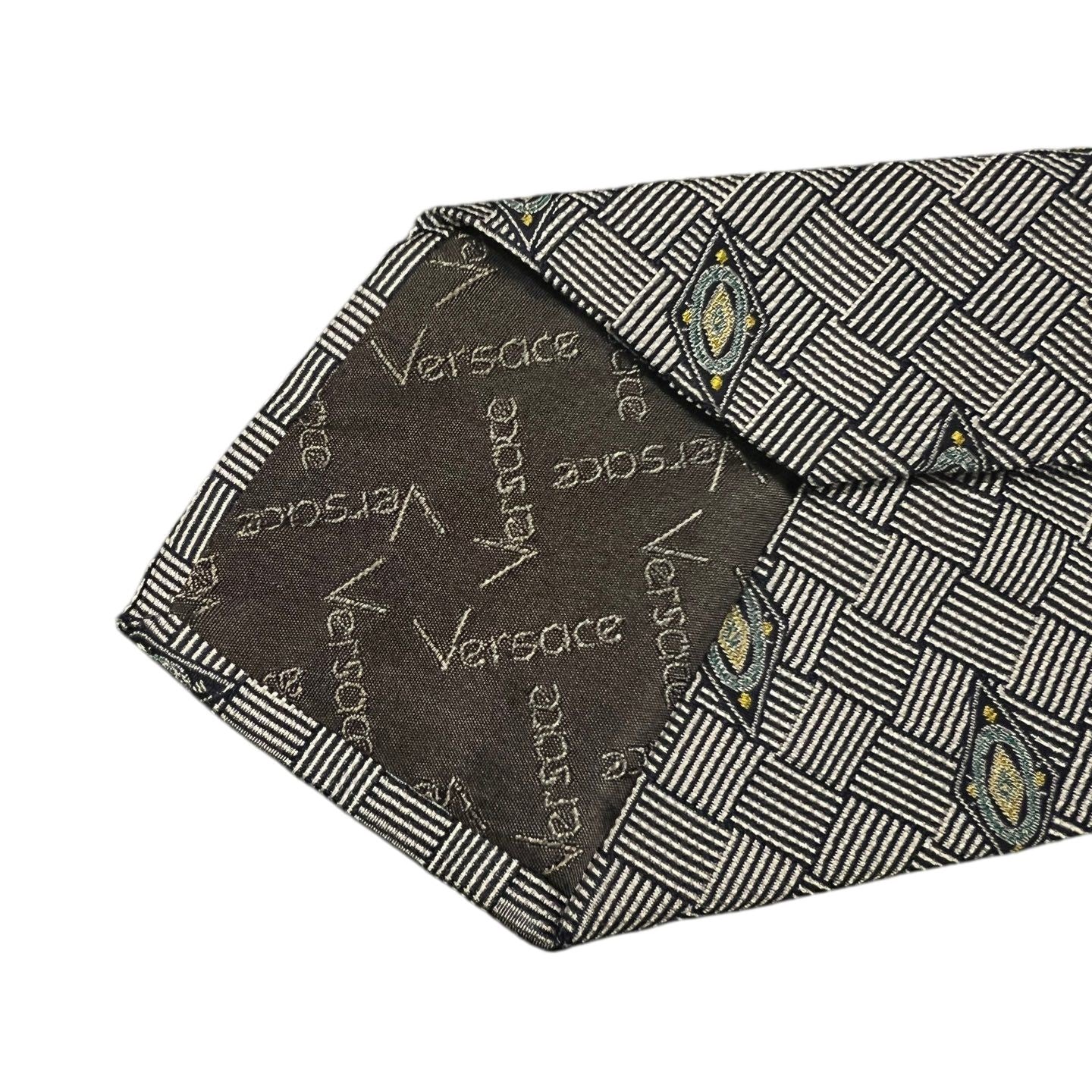 VERSACE tie, gray