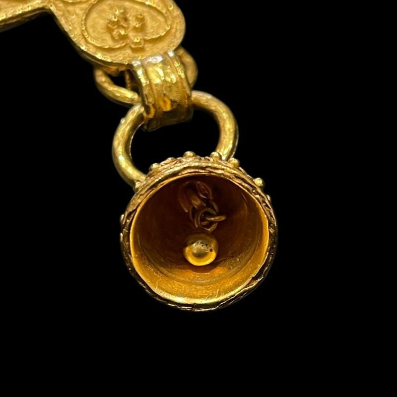 CHANEL Coco Mark Necklace, Gold-Plated Alloy, Necklace, Sweater Chain