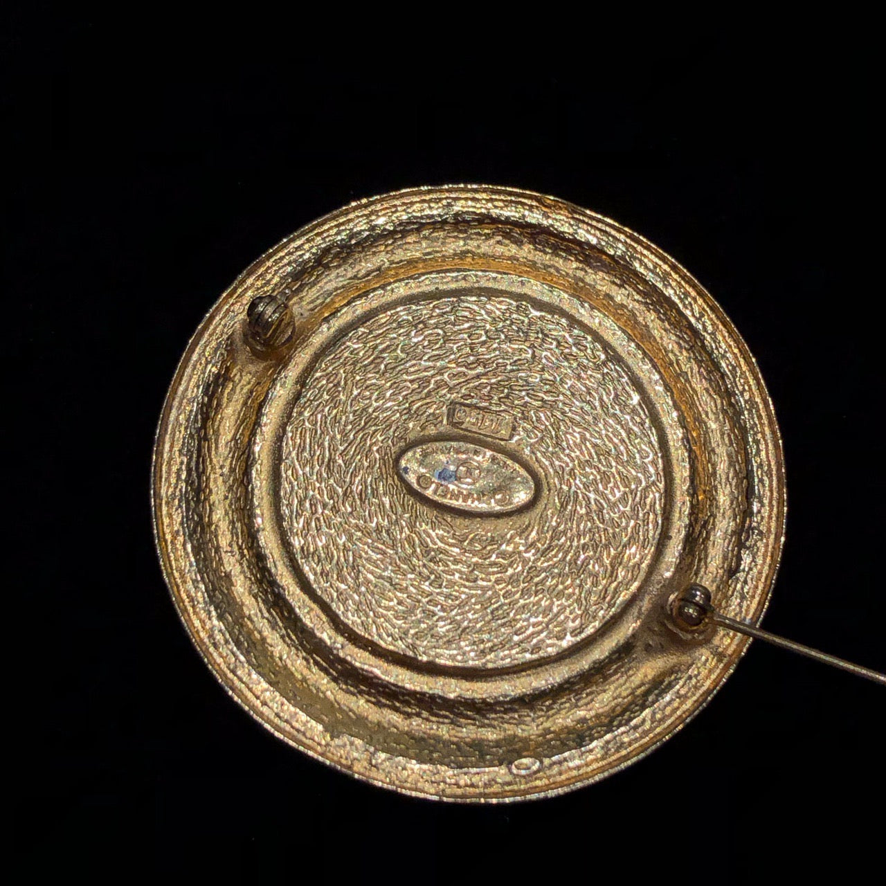 CHANEL Cambon Brooch, Gold-Plated Alloy, Brooch